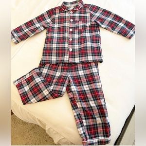 Boys Petite Plume Pajamas 3T Christmas Plaid